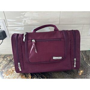 Baggallini Travel Toiletry Kit /Cosmetic Bag Hanging option Purple